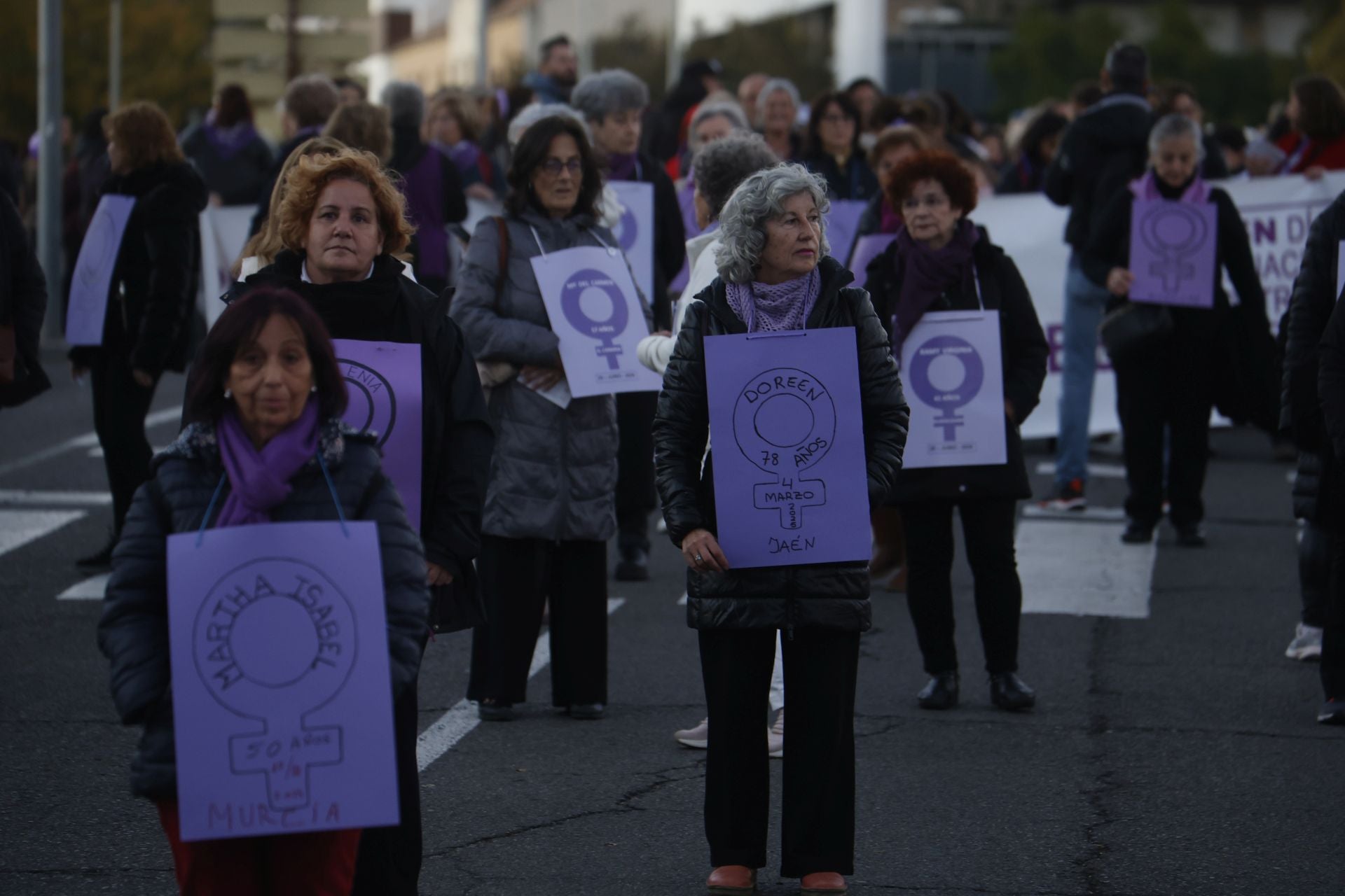 La concurrida protesta del 25-N en Córdoba, en imágenes