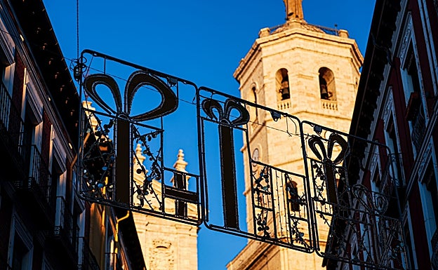Detalle de uno de los adornos junto a la Catedral de Valladolid