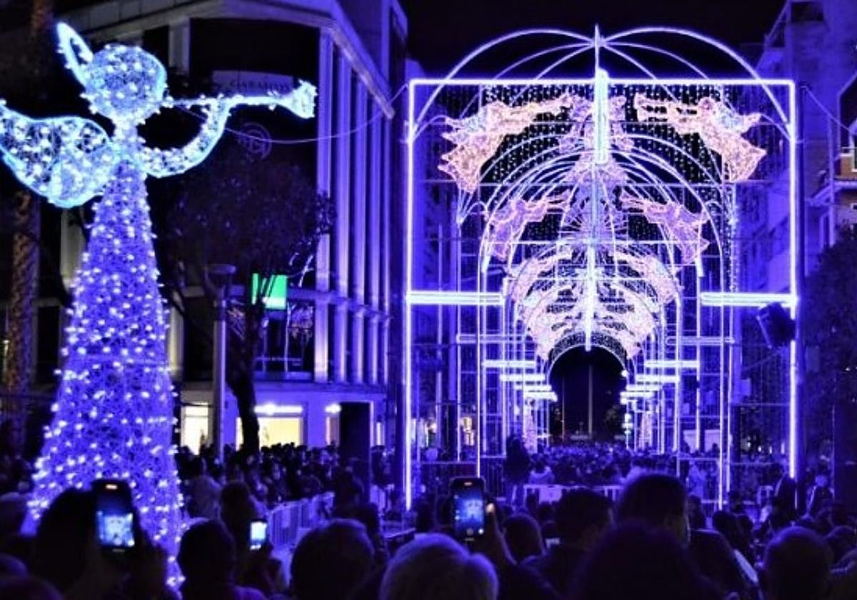 Iluminación navideña en Jaén