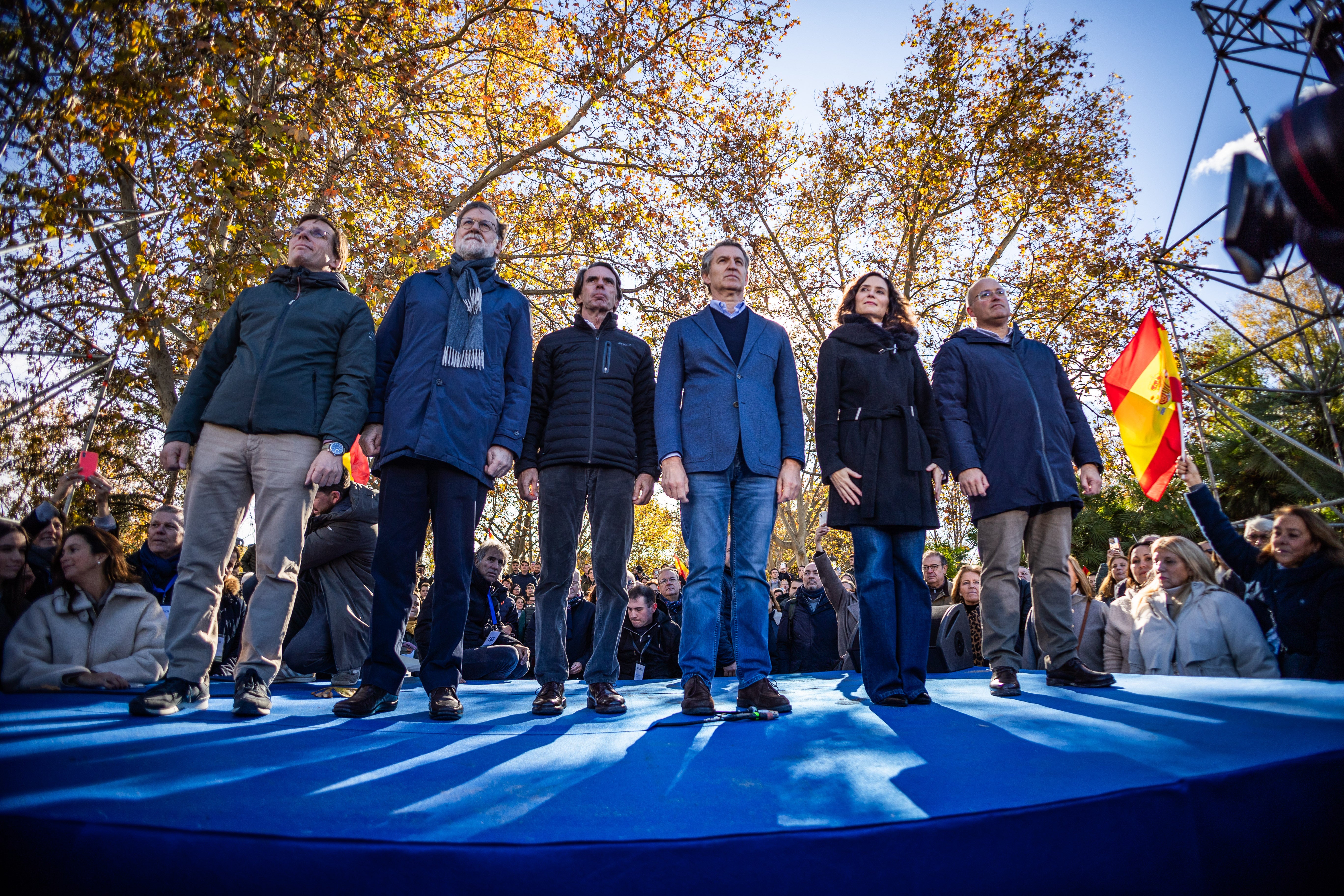 La manifestación del PP en Madrid contra el Gobierno de Pedro Sánchez, en imágenes