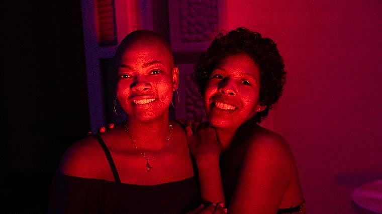 One of the pictures Martino took of the two girls