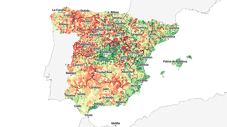 Mapa | España se acerca a los 50 millones de habitantes: municipios ganadores y perdedores