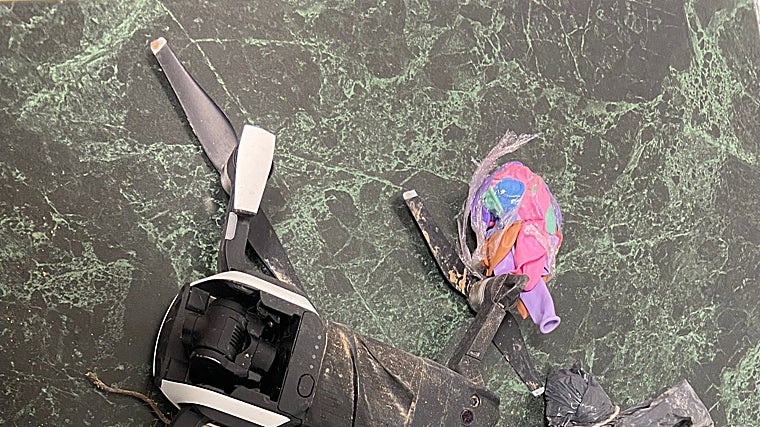 Un dron interceptado en la cárcel de Villena con drogas y teléfonos móviles