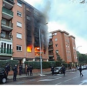 El incendio, en pleno barrio de Buenavista, fue sofocado por los bomberos de Toledo