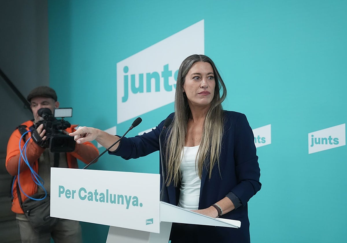 La portavoz de Junts en el Congreso, Míriam Nogueras