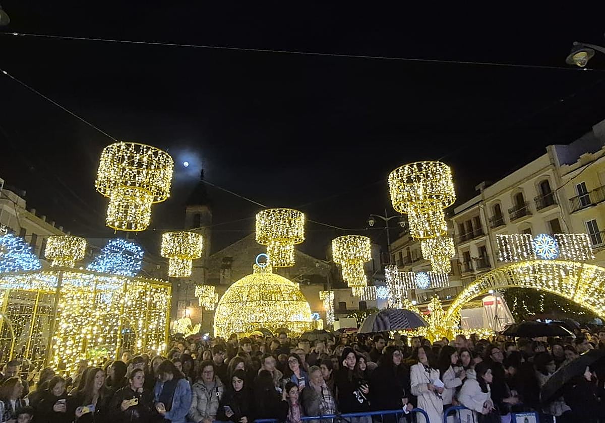 Imagen del encendido del alumbrado