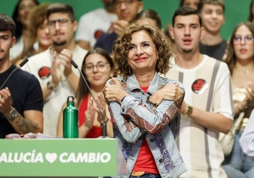 La secretaria general del PSOE-A, María Jesús Montero, participa en un acto público en Maracena (Granada) el pasado septiembre