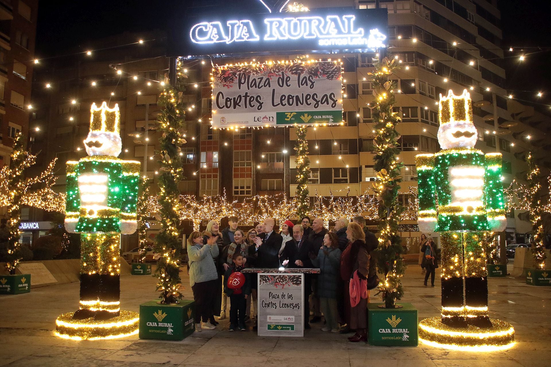 Decoración navideña en León