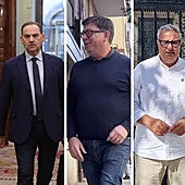 Montaje fotográfico de Ábalos, Salazar, Navarro y Sánchez