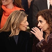 María Jesús Montero, con Yolanda Díaz