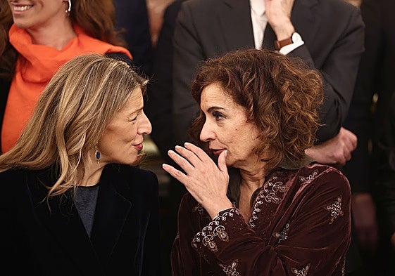 María Jesús Montero, con Yolanda Díaz