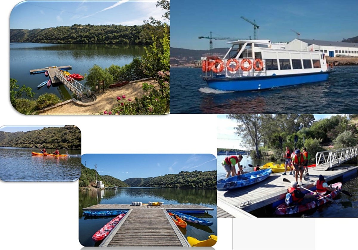 Imágenes incluidas en el estudio de viabilidad de los dos proyectos de ocio náutico en los embalses que abastecen al trasvase Tajo-Segura