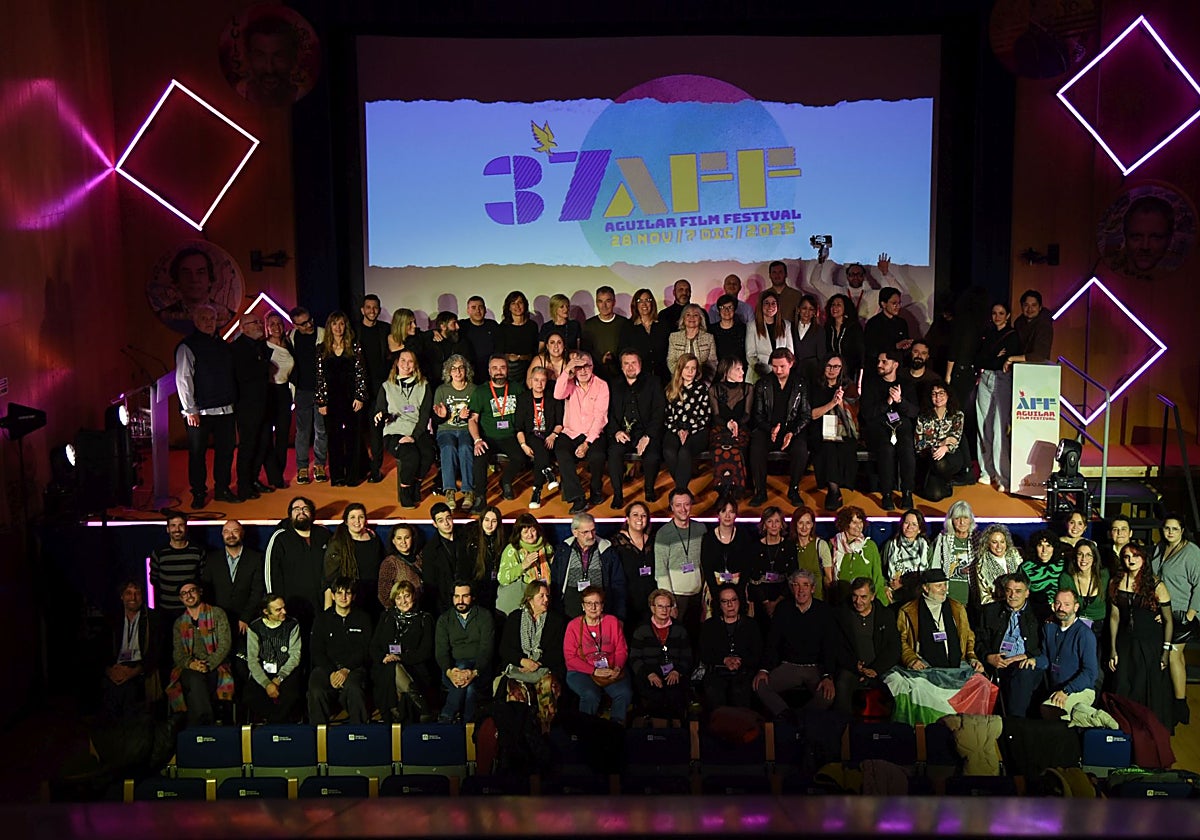 Foto de familia del Aguilar Film Festival
