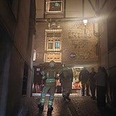 Bomberos de Toledo y Policía Local junto al restaurante 'Alfiletiros 24'