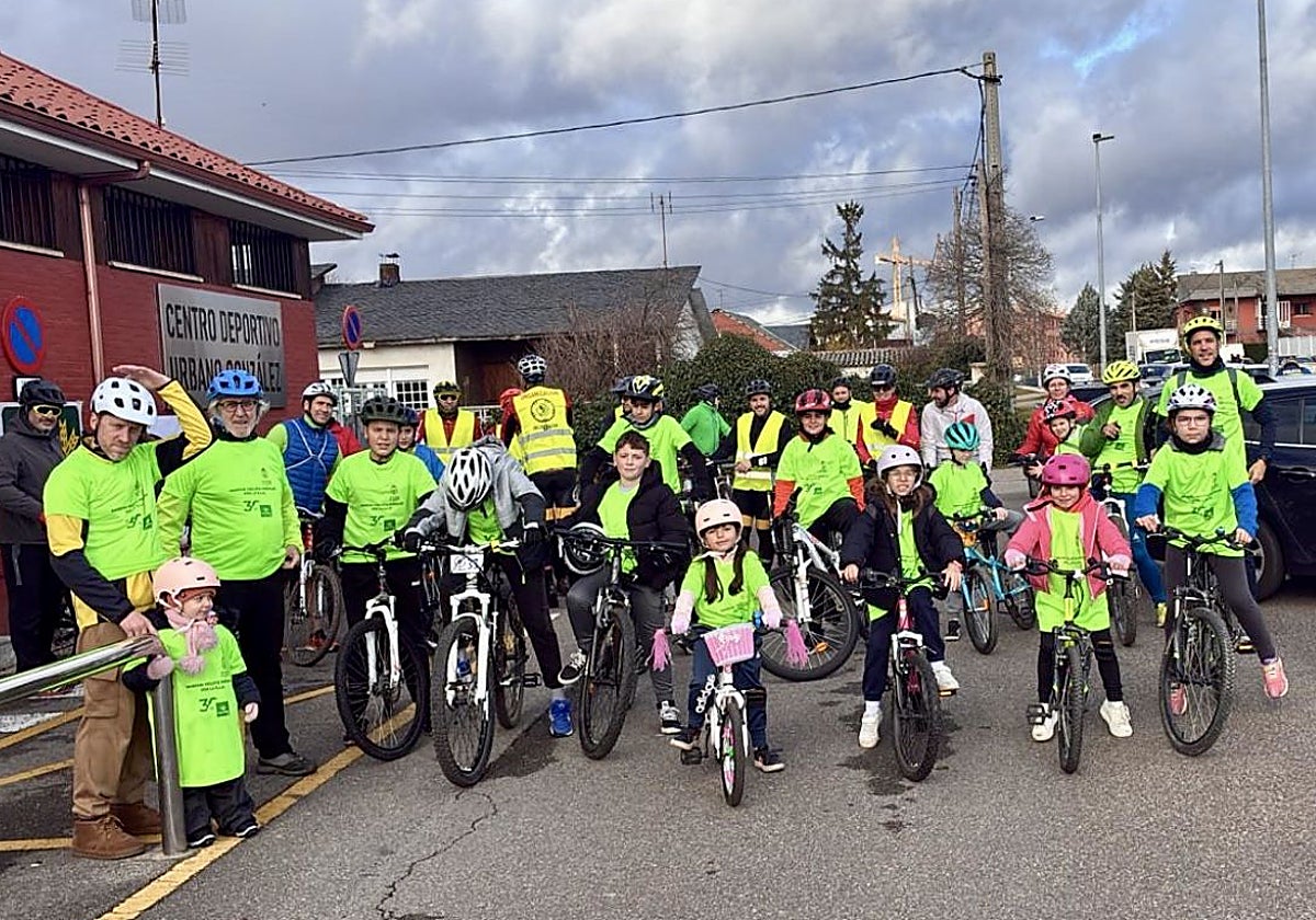 Marcha ciclista popular en San Andrés del Rabanedo (León)