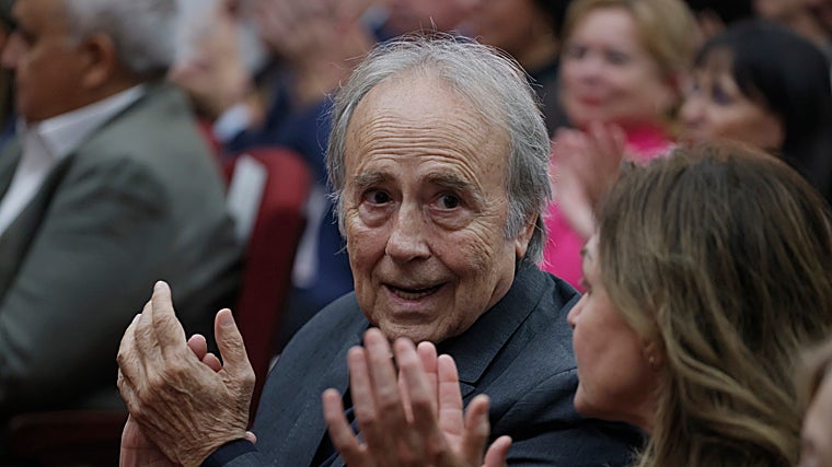Joan Manuel Serrat, in September, during the Cultural Prize ceremony at the University of Seville
