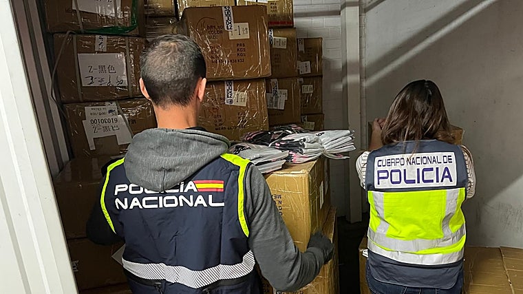 The National Police of UDEV Central, during one of the searches