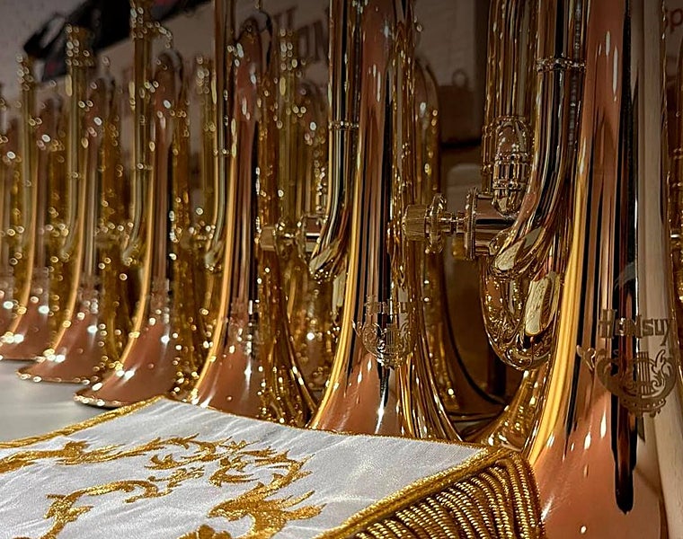 Nuevas cornetas adquiridas por la banda de la Salud