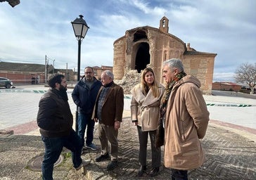 El alcalde Muriel, tras el derrumbe del templo mudéjar: «Parece un edificio en ruinas tras una guerra»