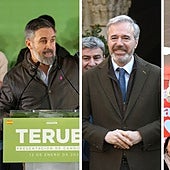 La precampaña en Aragón, de luto y en el barro del feminismo: Abascal rechaza que la «amiga íntima de Salazar» dé lecciones