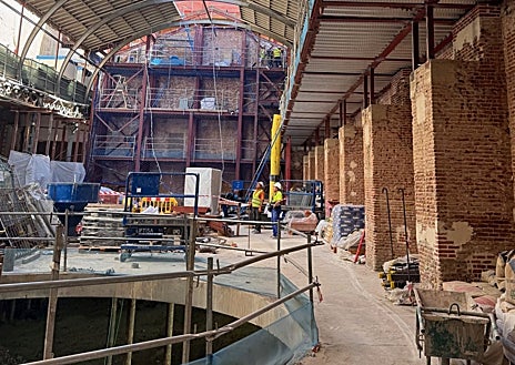 Imagen secundaria 1 - Interior del futuro centro cultural durante las obras