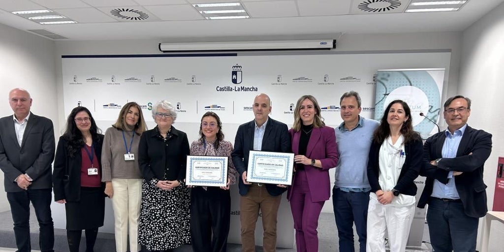 La Unidad de Artritis Psoriásica del hospital de Toledo obtiene la certificación  Quantum  por su excelencia asistencial