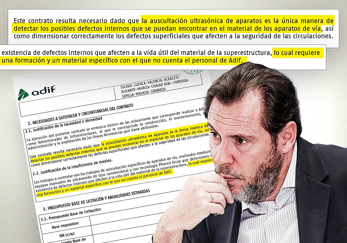 Adif admite que «no cuenta» con personal ni medios para detectar defectos  en las