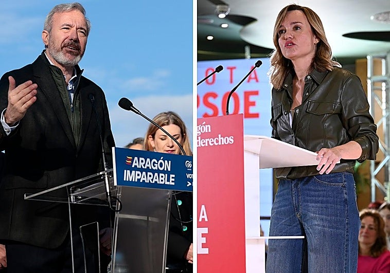 Azcón y Alegría debatirán este lunes cara a cara tras 11 años sin debates a dos en Aragón TV y RTVE