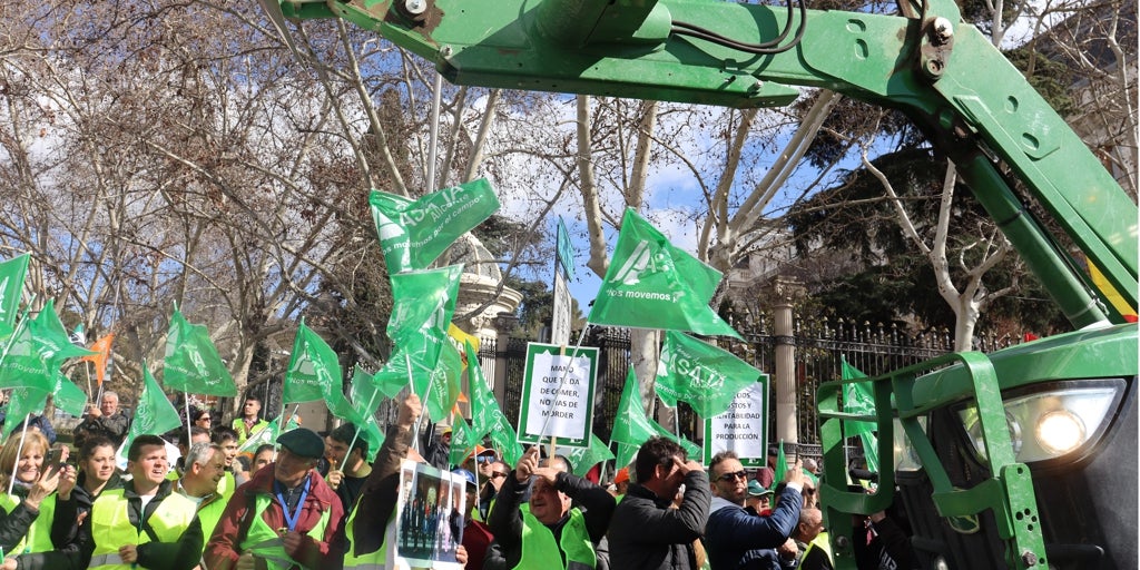 «Menos mentiras, más soluciones»: tractoradas en Alicante y Valencia contra el pacto Mercosur y los trasvases en Marruecos