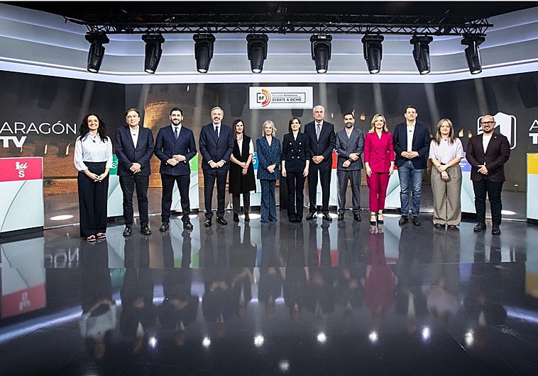 La financiación catalana centra el segundo debate de Aragón con los socios del PSOE acusando a Alegría de «faltar a la verdad» con las cifras