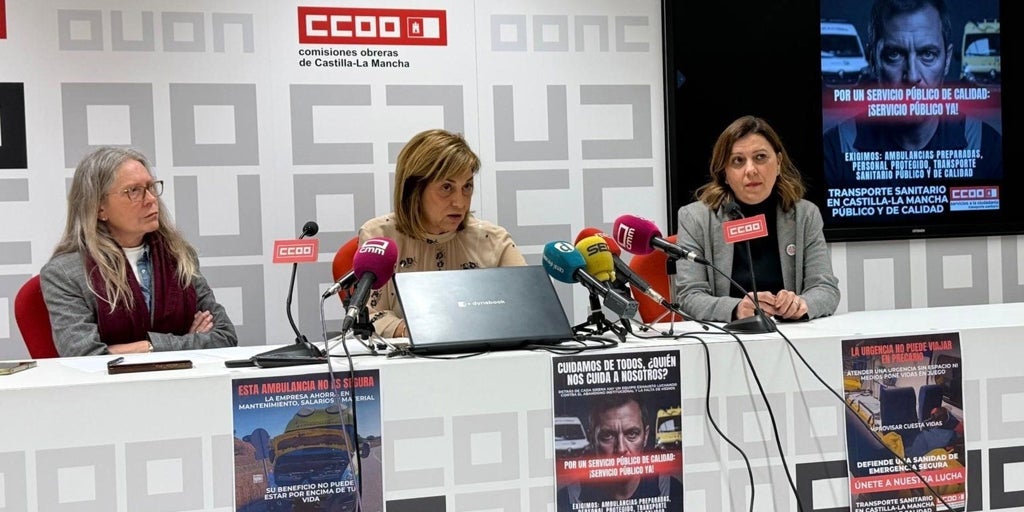 CCOO recogerá firmas para exigir al Sescam que asuma la gestión directa de las ambulancias