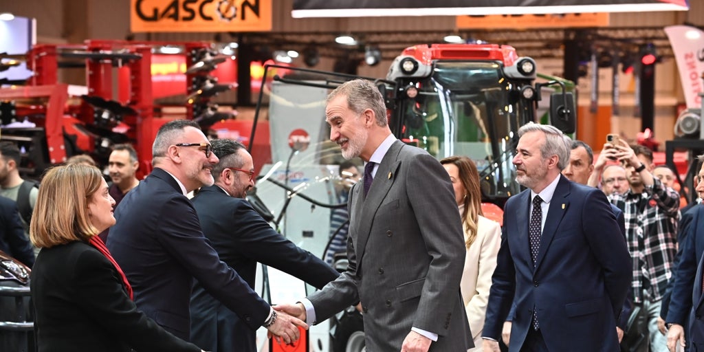 El Rey inaugura la 44ª edición de la Feria de Maquinaria Agrícola marcada por el malestar por Mercosur y los abucheos a Planas