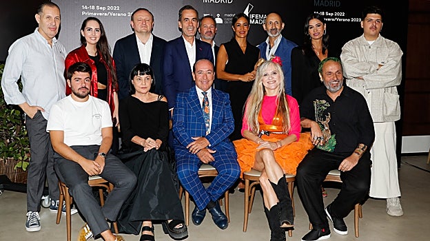 Diseñadores durante la presentación del calendario de la nueva edición de MBFWMadrid