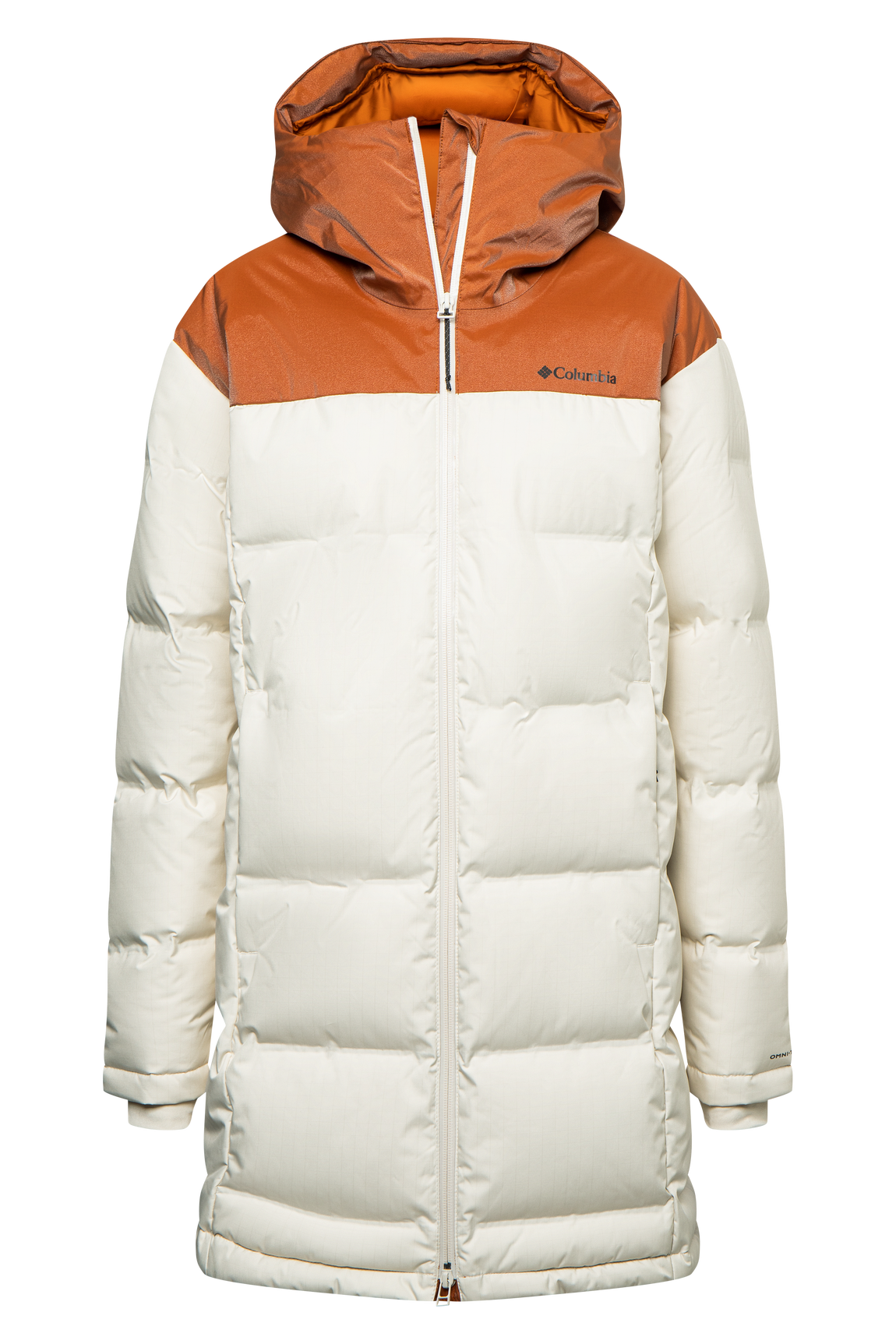 Chaqueta larga y acolchada de plumón con capucha Opal Hill de Columbia: 330 euros.