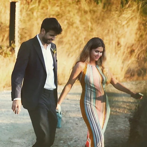 Clara Chía con vestido de Missoni.