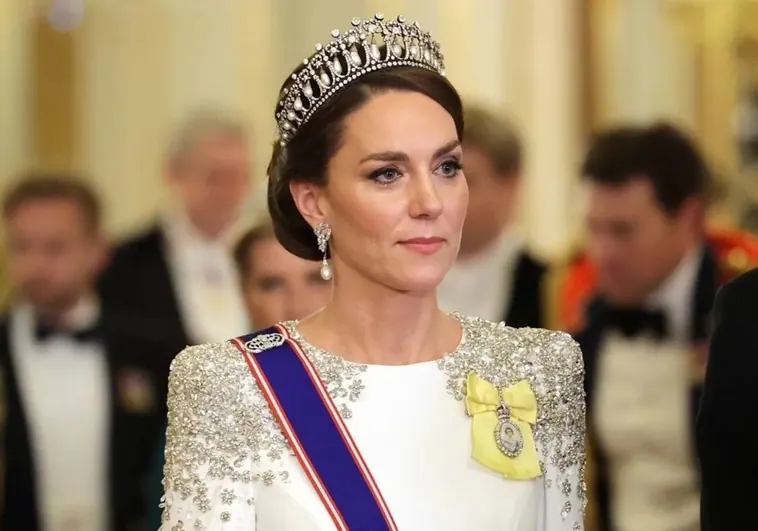 Kate Middleton luce la tiara favorita de Lady Di en su primera cena como princesa de Gales