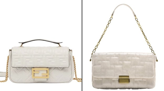 A la izquierda un bolso Fendi. A la derecha un bolso de Zara.
