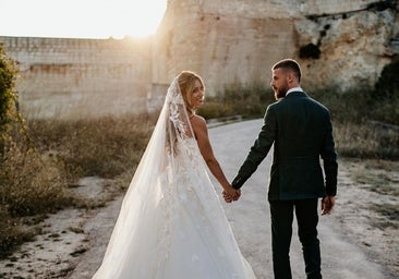 El romántico vestido de novia de Edurne en su boda con David De Gea