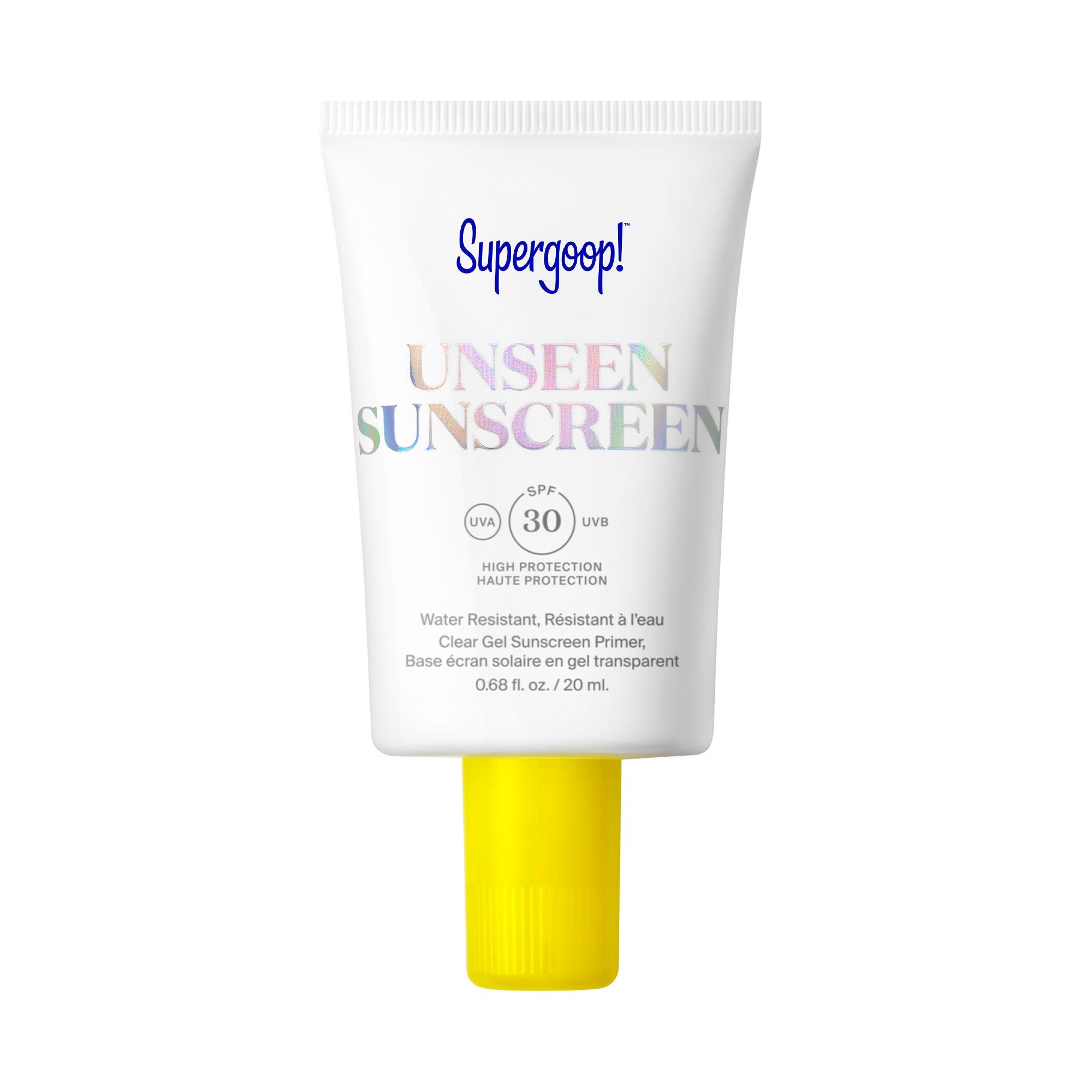Supergood! Unseen Sunscreen SPF 30 (20,99 €, 20 ml, solo en Sephora). El primer protector solar invisible que funciona también como un primer. Presenta una textura ligera, limpia (sin aceites, sin alcohol, sin parabenos y sin fragacias aritificales), refrescante e invisible que no deja rastro en la piel del rostro, pero que ofrece una protección de amplio espectro contra los rayos UVA/UVB, infrarrojos y luz azul. Contiene un cóctel de ingredientes antioxidantes, como las semillas de espuma de la pradera o las algas, que, además, cuidan la piel. Es no comedogénico y su fórmula es respetuosa con los arrecifes de coral.