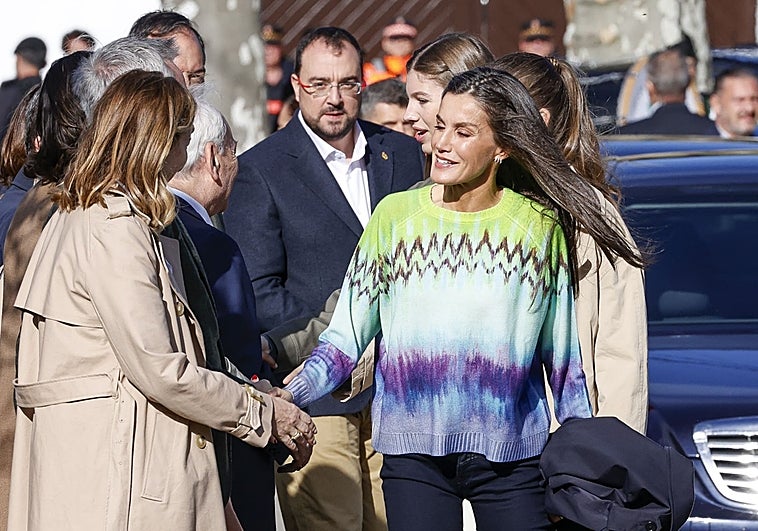 El jersey de la Reina Letizia en Asturias