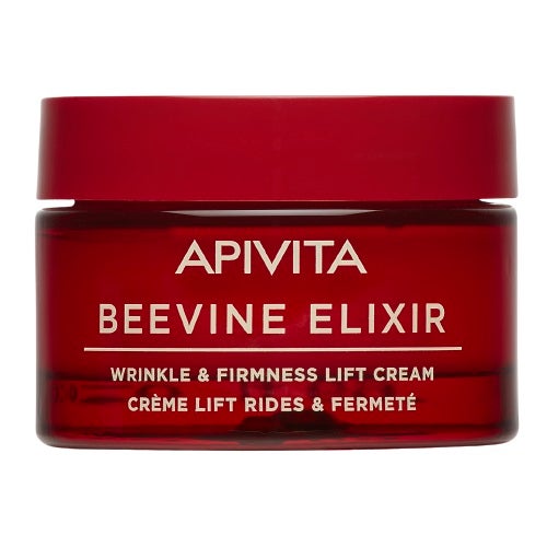 Crema de textura ligera Beevine Elixir de Apivita (43 euros). Rellena las arrugas a 3 niveles: en número, superficie y profundidad, proporciona firmeza y refuerza la elasticidad, a la vez que redefine el óvalo facial. Todo ello gracias a Propolift Complex y al colágeno vegetal.