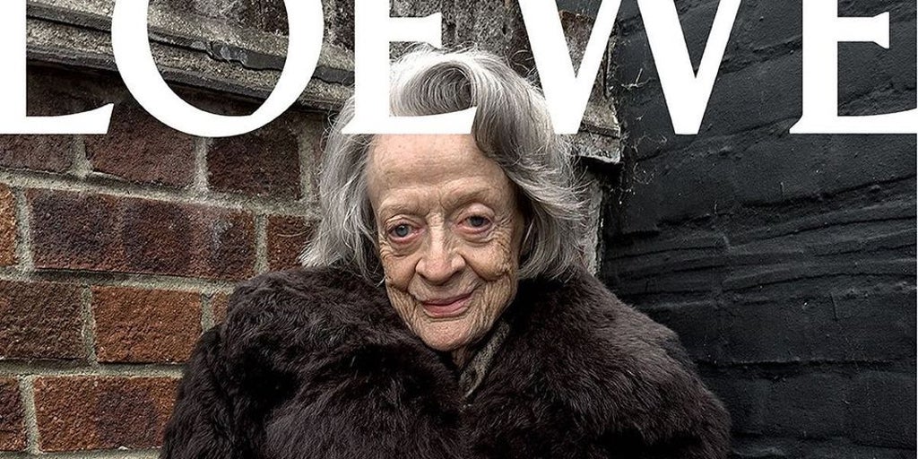 La actriz Maggie Smith se convierte en modelo a los 88 años