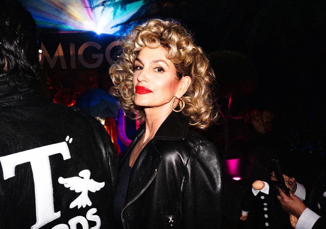 La modelo Cindy Crawford en Halloween.