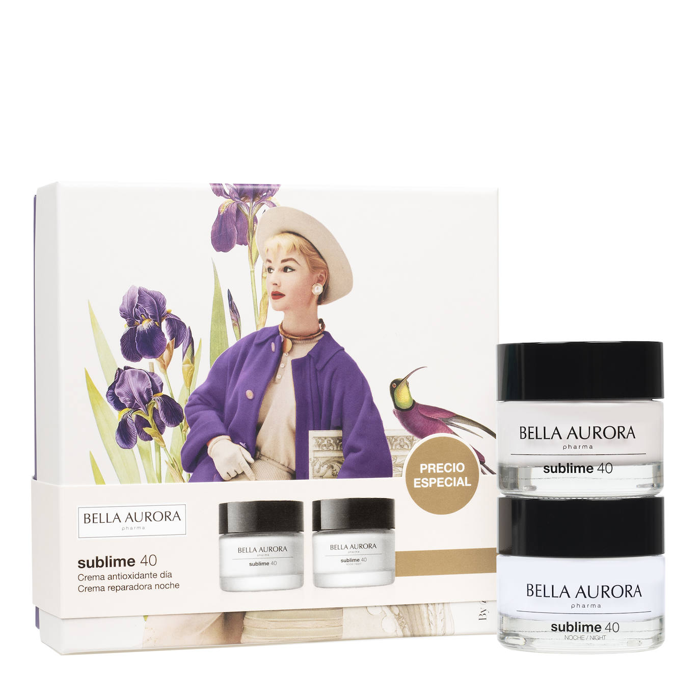 Bella Aurora Sublime 40 (35,11 euros). Bella Aurora y la artista Plis Ferrer han creado unas cajas, inspiradas en mujeres, perfectas para regalar esta navidad. Hay diversos packs como este que incluye Crema de día antioxidante y Crema de noche reparadora anti-edad. 
