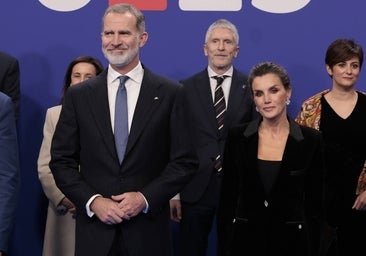 La Reina Letizia deslumbra con un elegante traje de terciopelo y diamantes