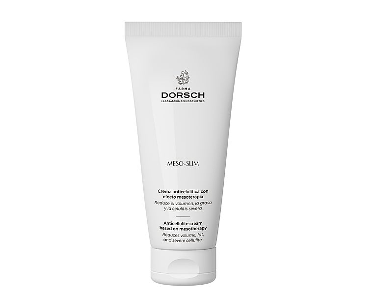 Crema anticelulítica con efecto mesoterapia Meso-Slim de Farm Dorsch.