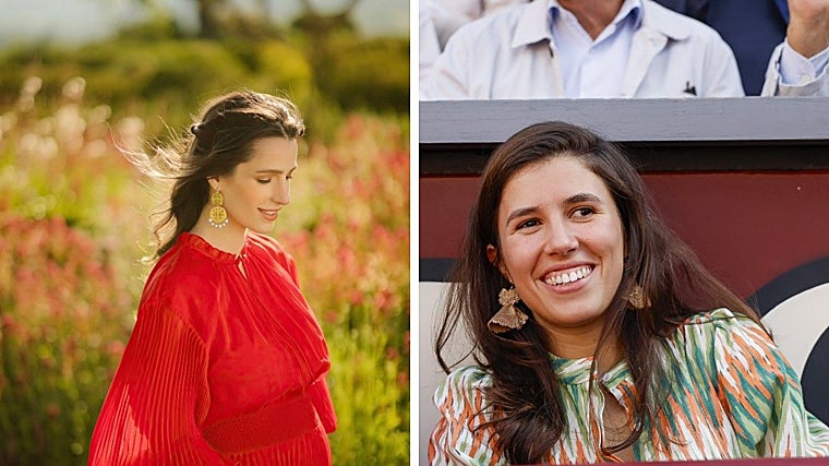 Rajwa Al Husseini Amman con color y modelo de moda, pero en pose remilgada frente a Teresa Urquijo, más colorida y animada