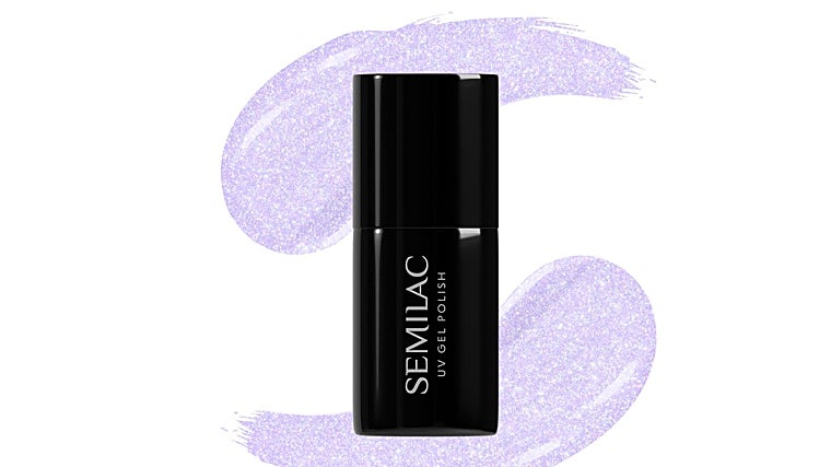 Esmalte de Semilac Violet Vibes.
