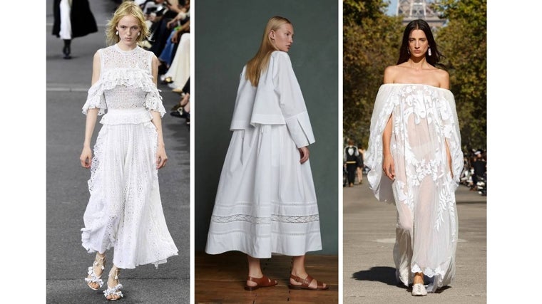 Tres vestidos blancos de verano 2024 firmados por Chloé, Soeur y Stella McCartney