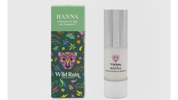 Contorno de ojos con vitamina C y aceite de semilla de uva Hanna de Wild Rain.